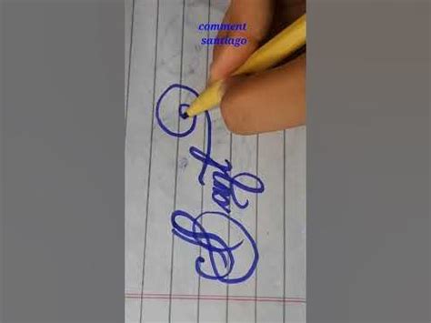 how to write santiago in cursive